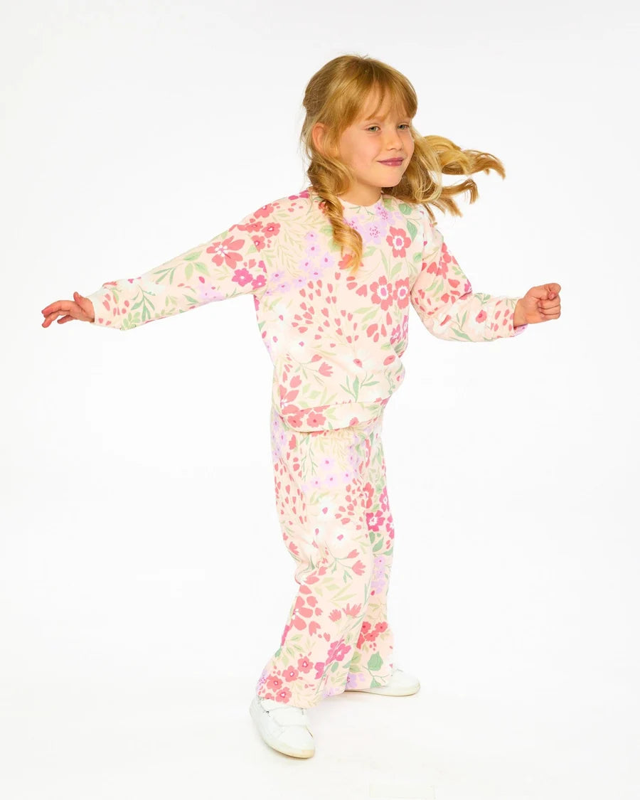 FRENCH TERRY PANTS || PINK MEADOW