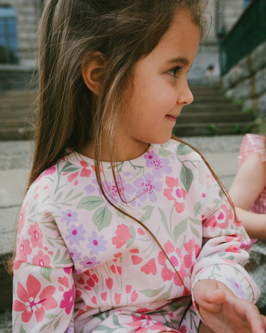 FRENCH TERRY SWEATSHIRT || PINK MEADOW