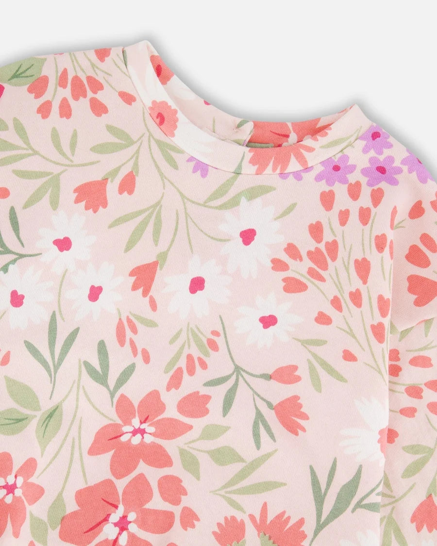 FRENCH TERRY SWEATSHIRT || PINK MEADOW