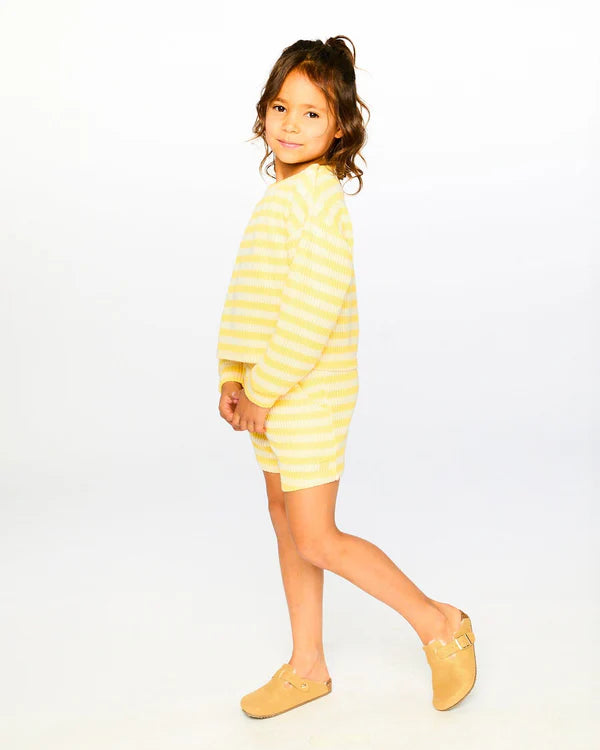 STRIPED SHORTS || YELLOW & WHITE