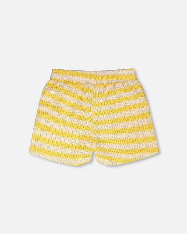 STRIPED SHORTS || YELLOW & WHITE