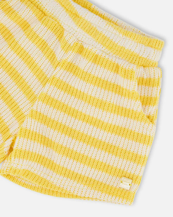 STRIPED SHORTS || YELLOW & WHITE