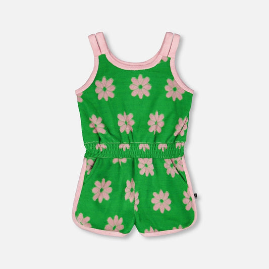 TERRY CLOTH SLEEVELESS JUMPSUIT
