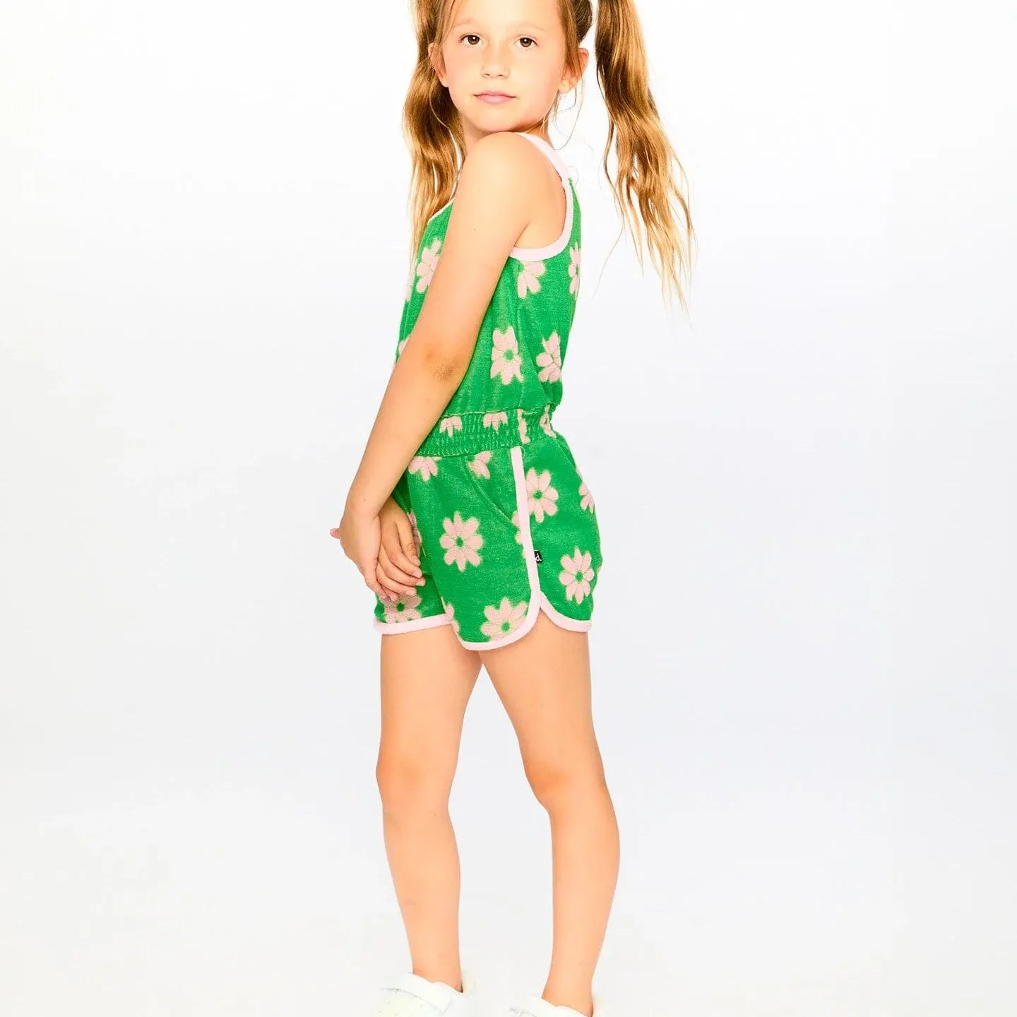TERRY CLOTH SLEEVELESS JUMPSUIT