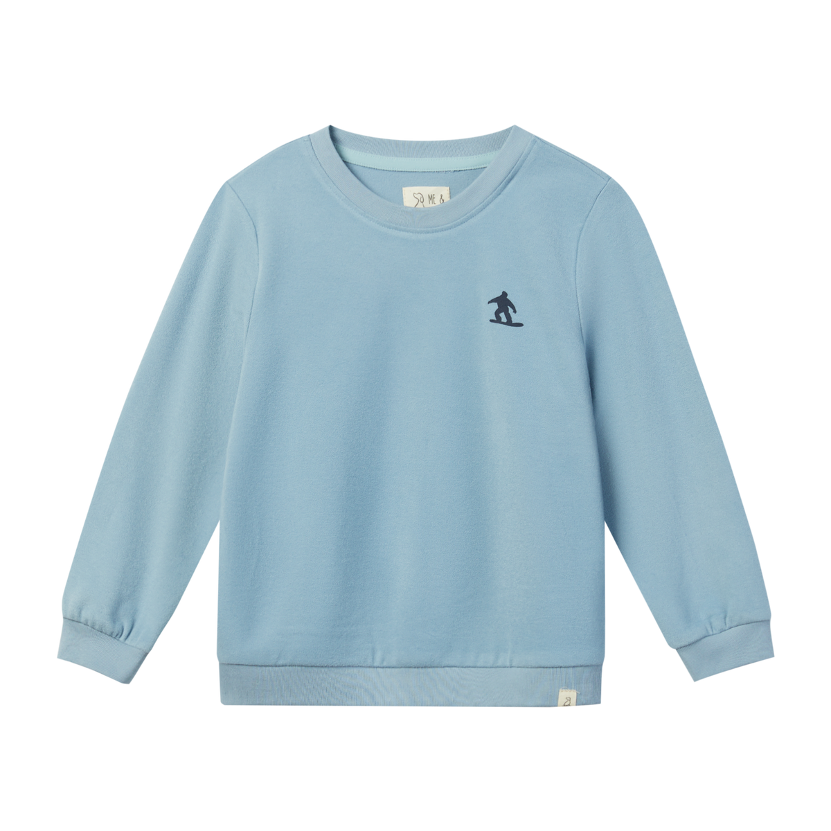 JESTER Blue Snowboard Back Print Sweatshirt