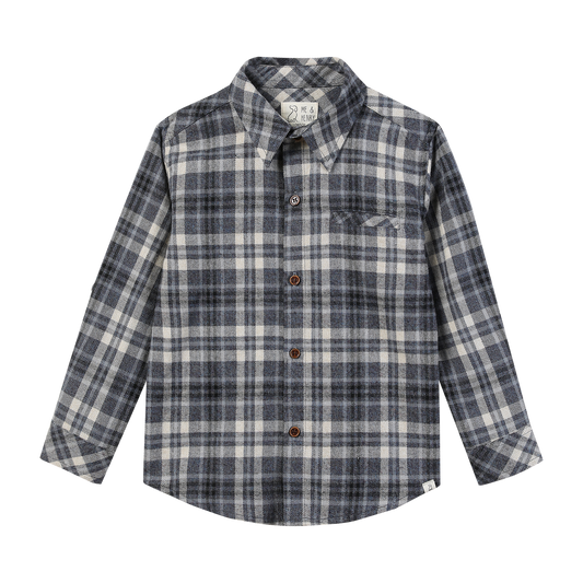 ATWOOD Woven Shirt Blue/Beige Plaid