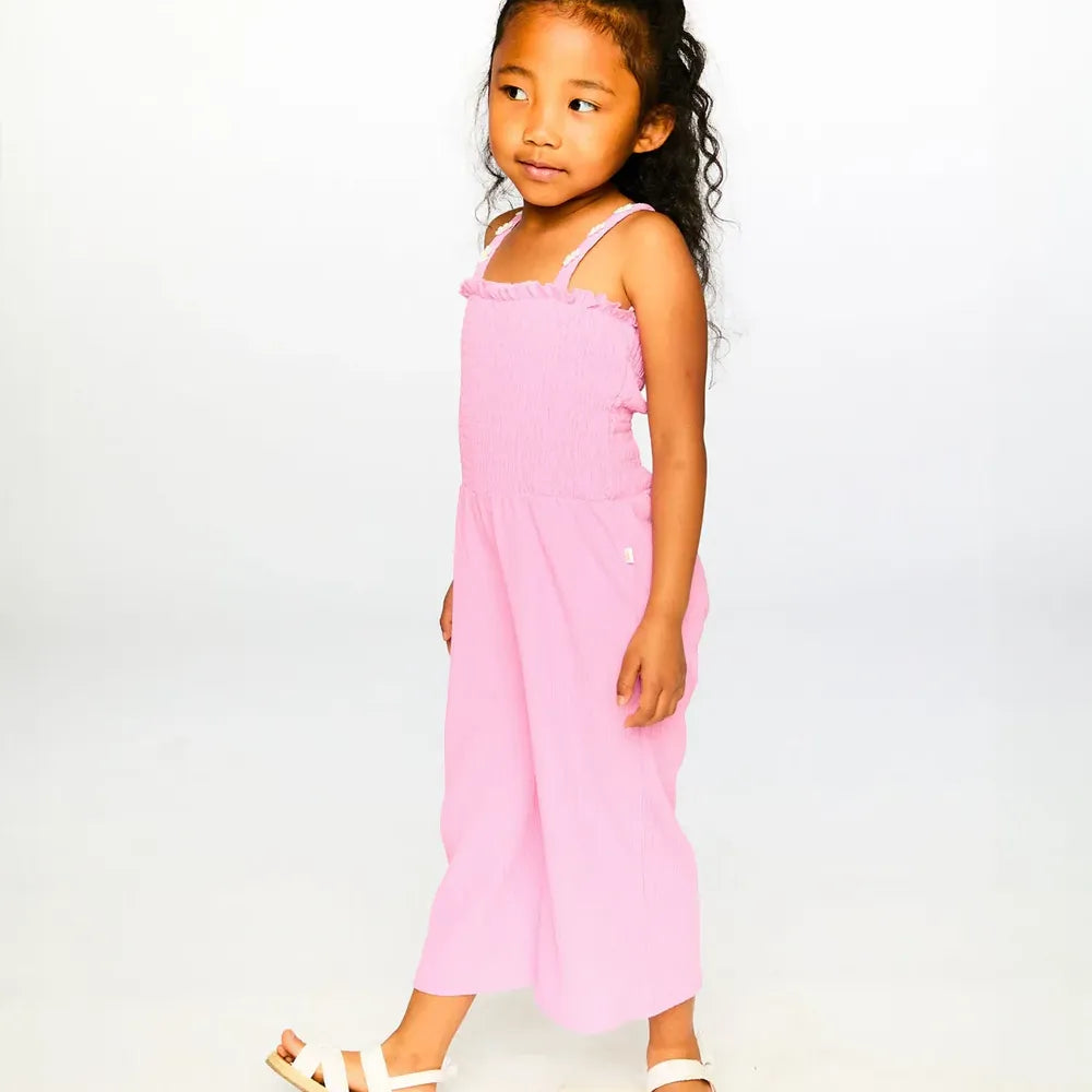 Crinkle Jersey Jumpsuit w/ Smocking