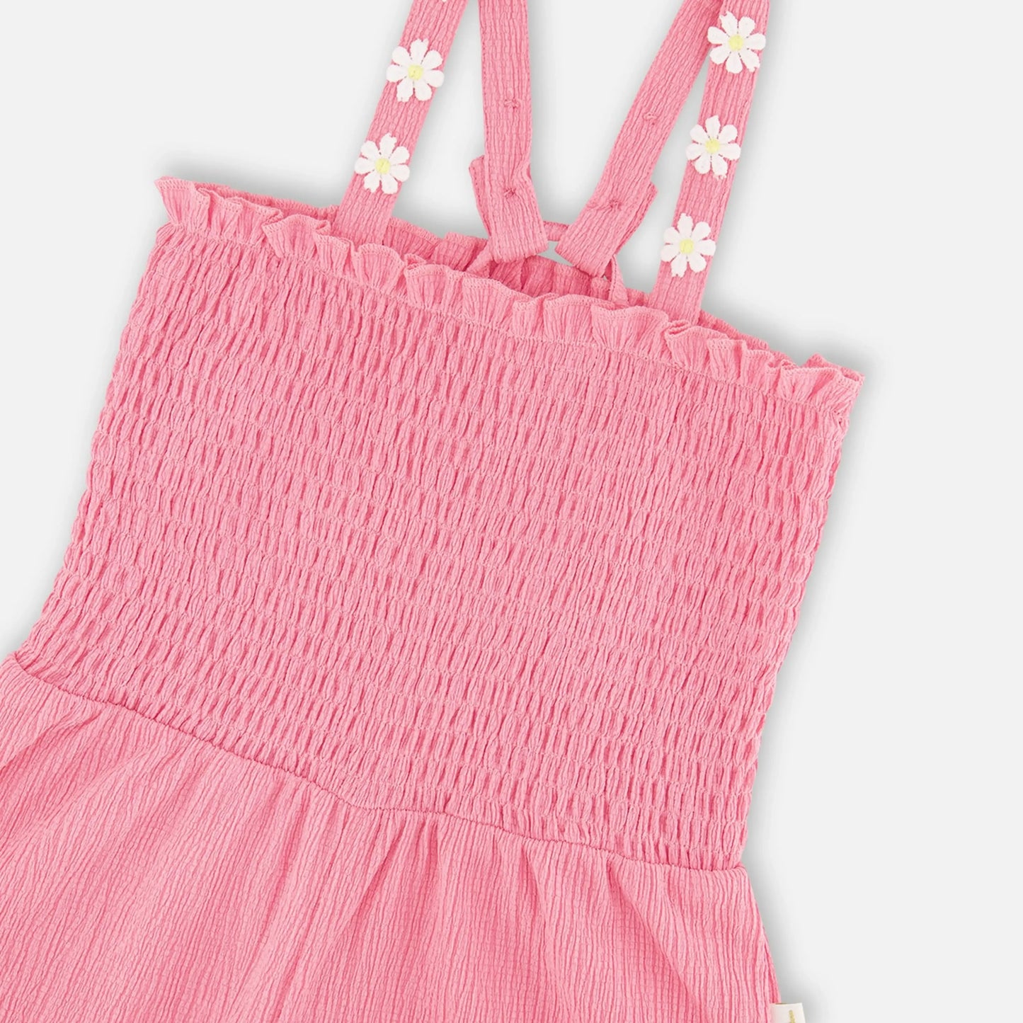 CRINKLE JERSEY JUMPSUIT W/ SMOCKING
