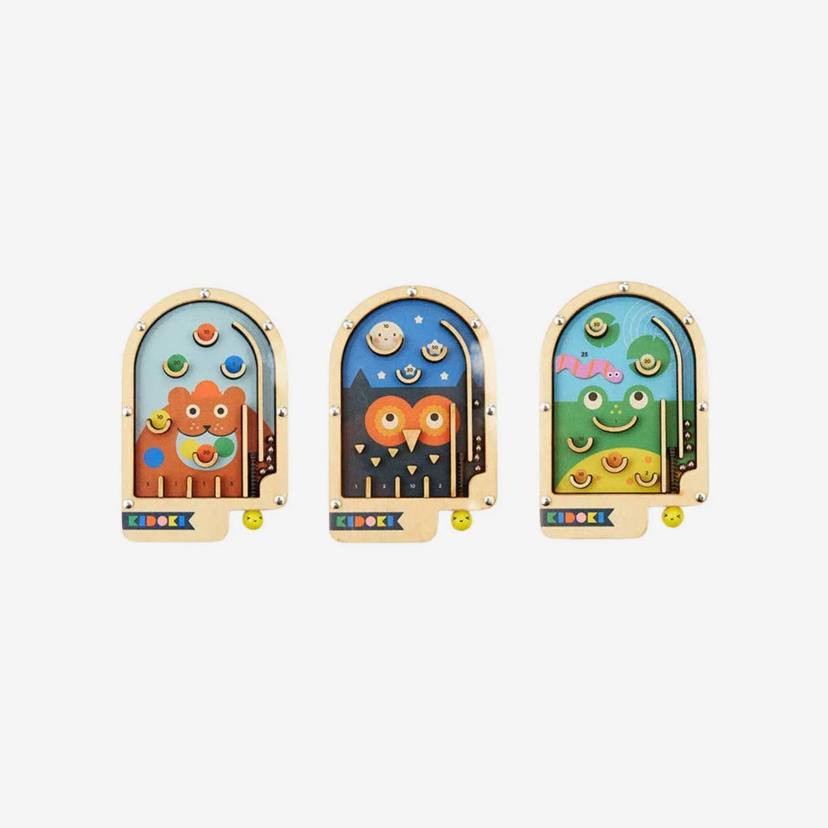 WOODEN PINBALL ASSORTED