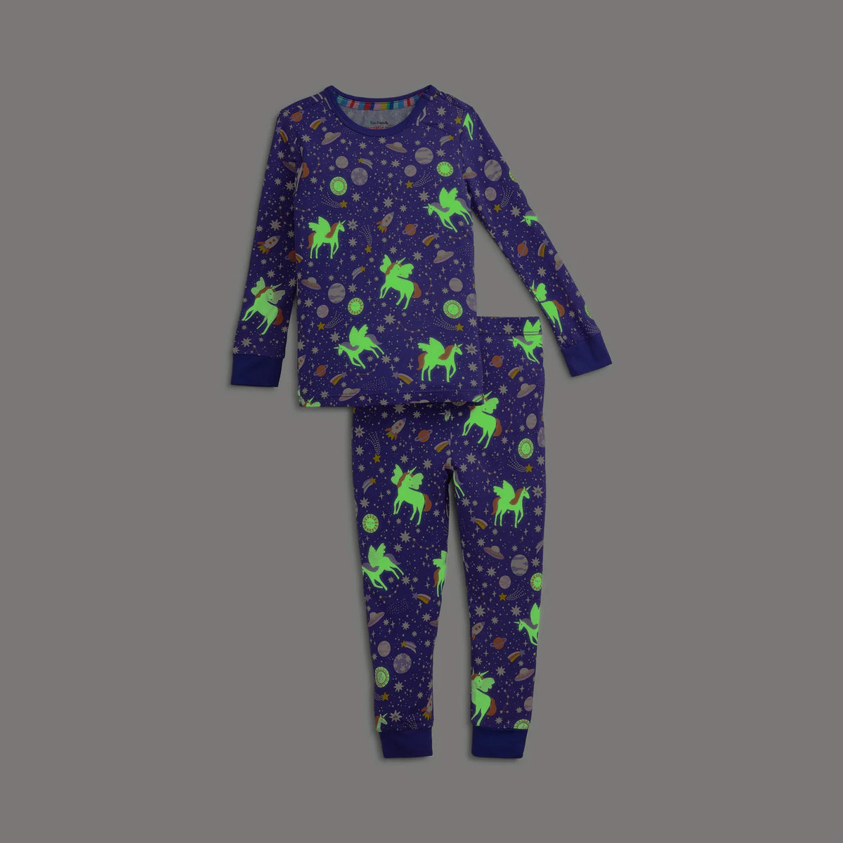 MAGNETIC MODAL L/S PJ SET || GALAXY GLITTER