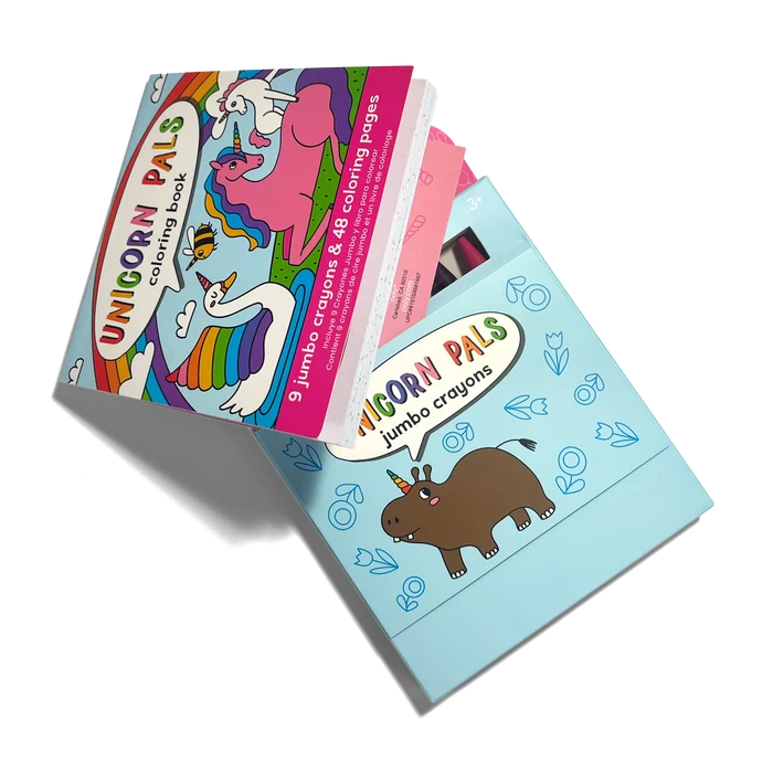 CARRY-ALONG COLORING BOOK SET || UNICORN PALS