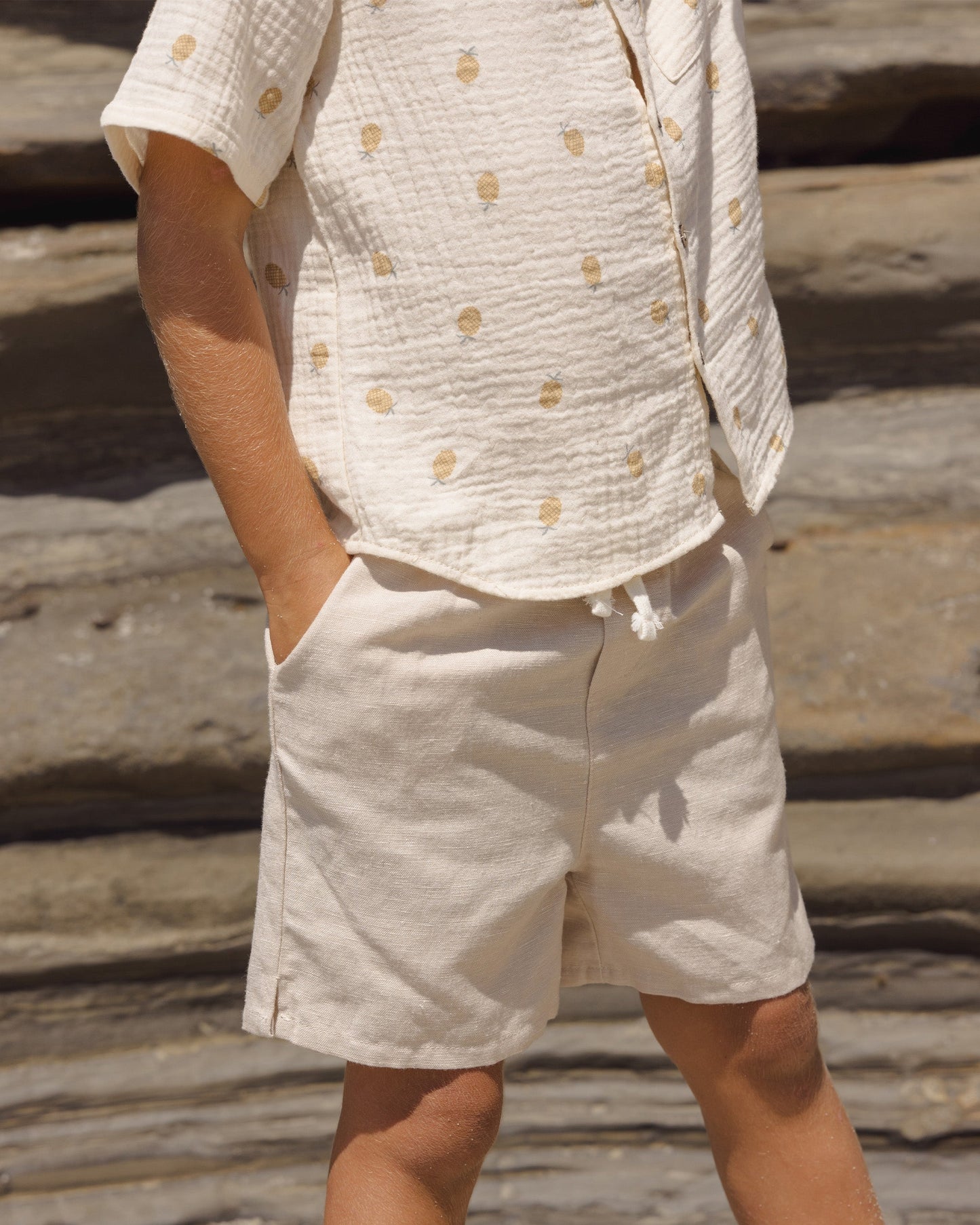 PERRY SHORT || HEATHERED COCOA