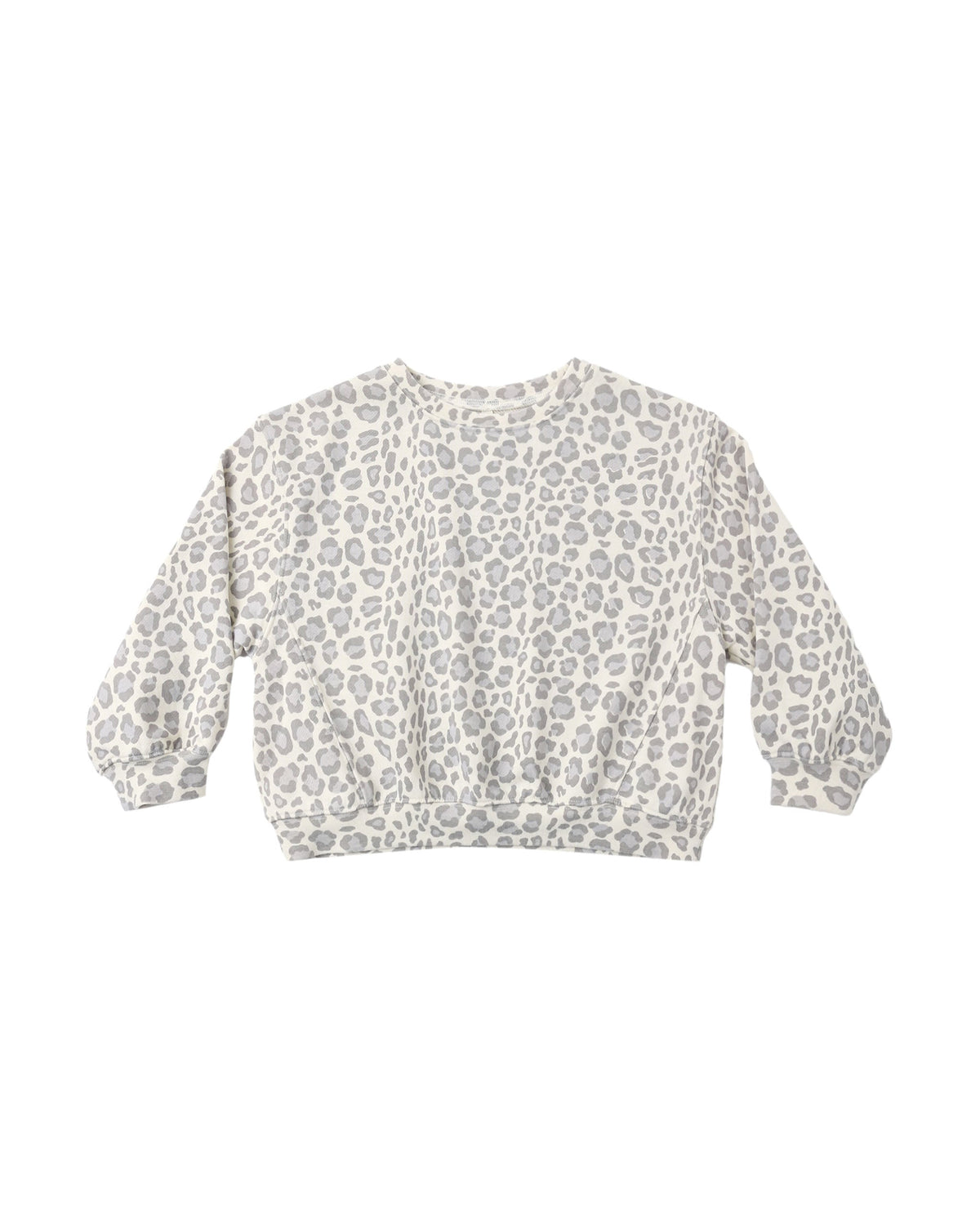 Oversized Sweatshirt Blue Leopard