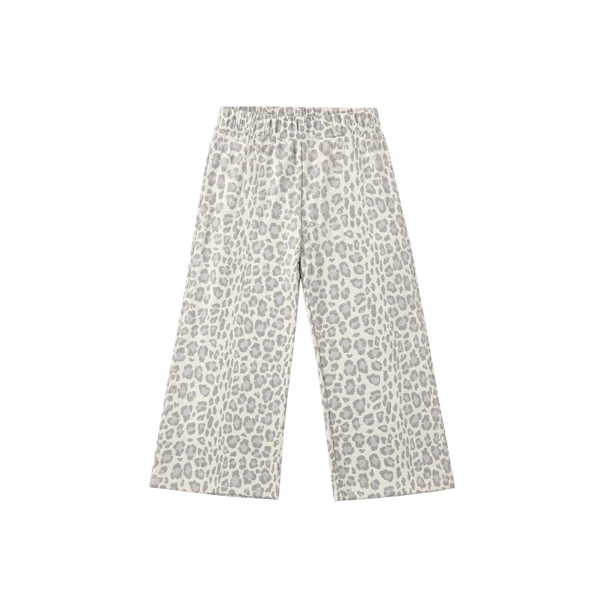 Wide Leg Sweatpant Blue Leopard