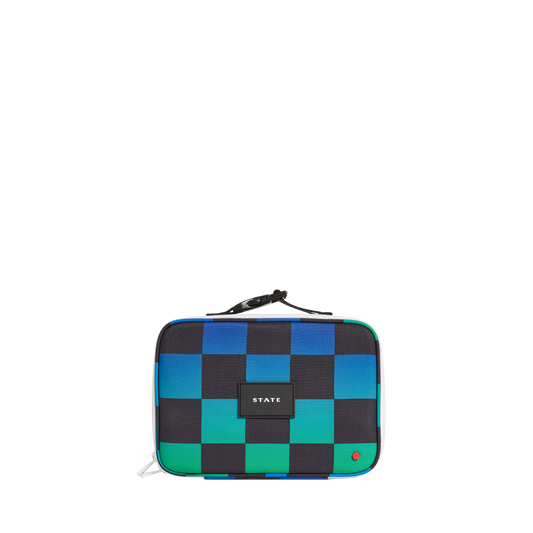 Rodgers Lunch Box - Blue Checkerboard