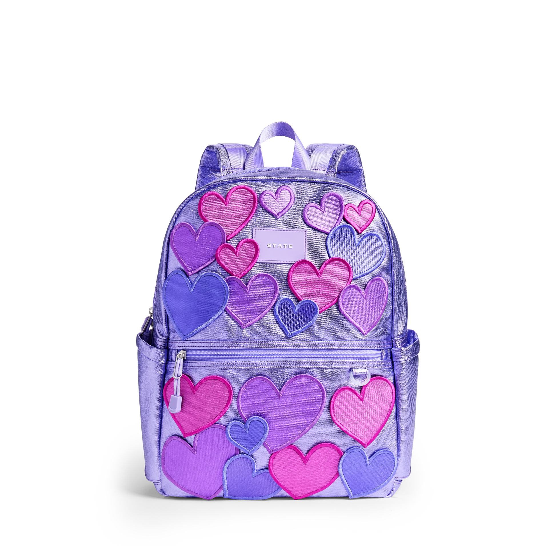 Kane Double Pocket Backpack - 3D Hearts