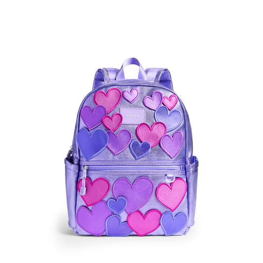 Kane Double Pocket Backpack - 3D Hearts