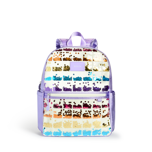 Kane Backpack - Lilac Quilted Sequins