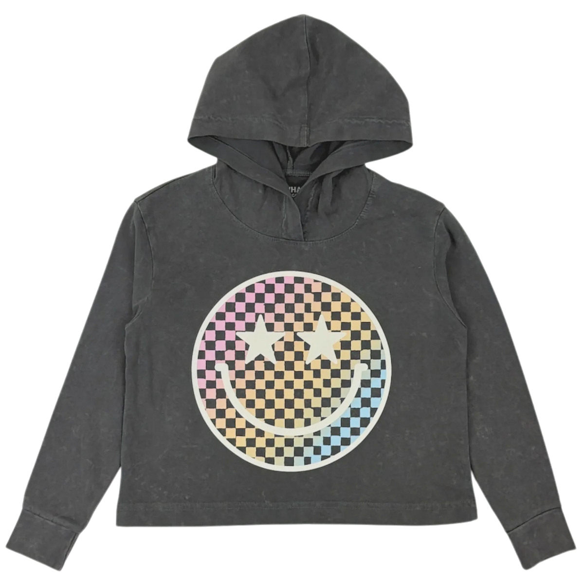 "SUPERSTAR" GIRLS BOXY HOODED LS TEE