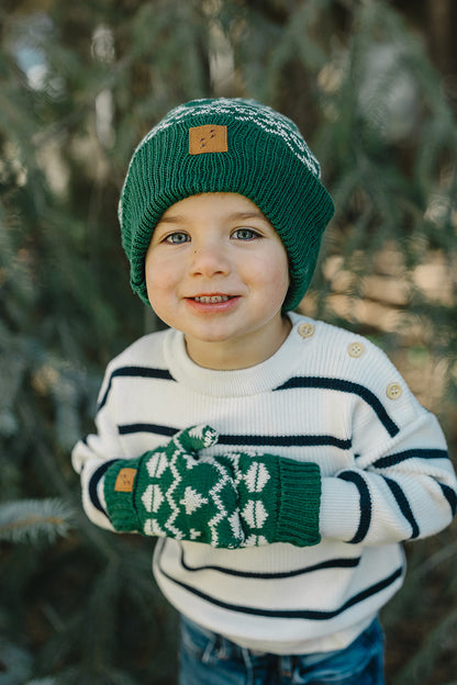 100% ORGANIC COTTON SPRUCE MITTENS