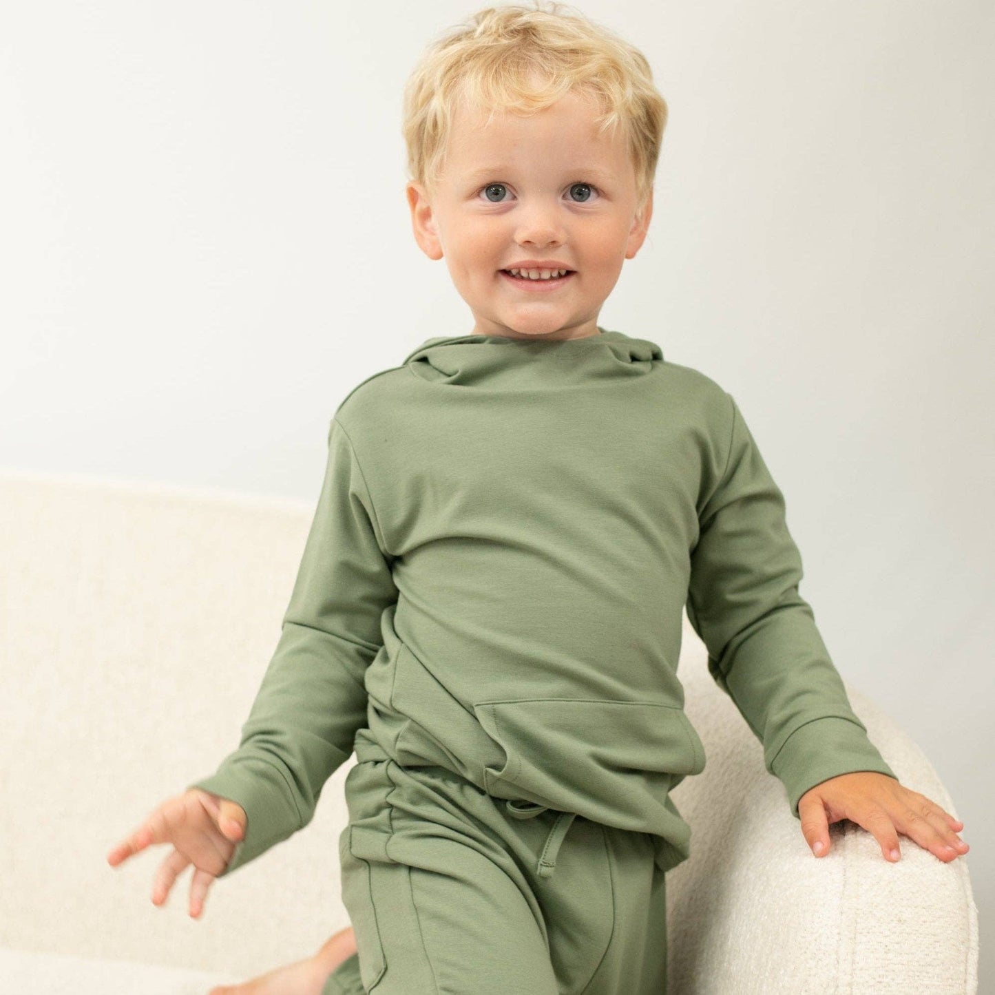 HOODED JOGGER SET || ARMY GREEN