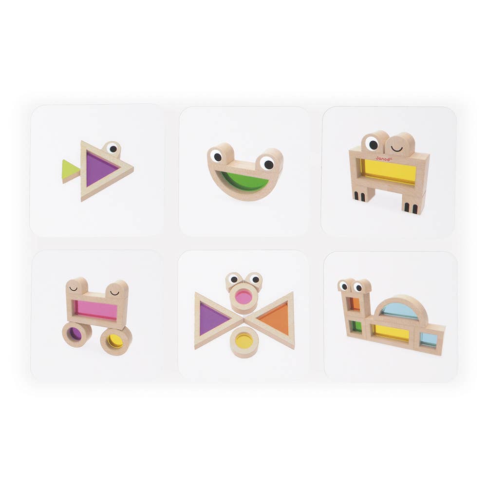 SENSORY TRANSLUCENT STACKING BLOCKS