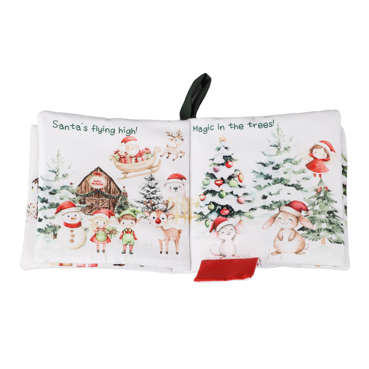 CRINKLE CLOTH BOOK || CHRISTMAS FRIENDS