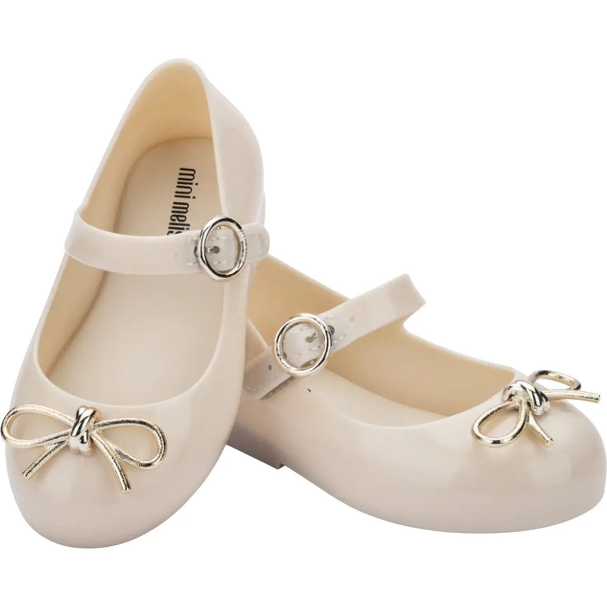 KIDS' SOFT BALLERINA BABY MARY JANE FLAT || BEIGE GOLD