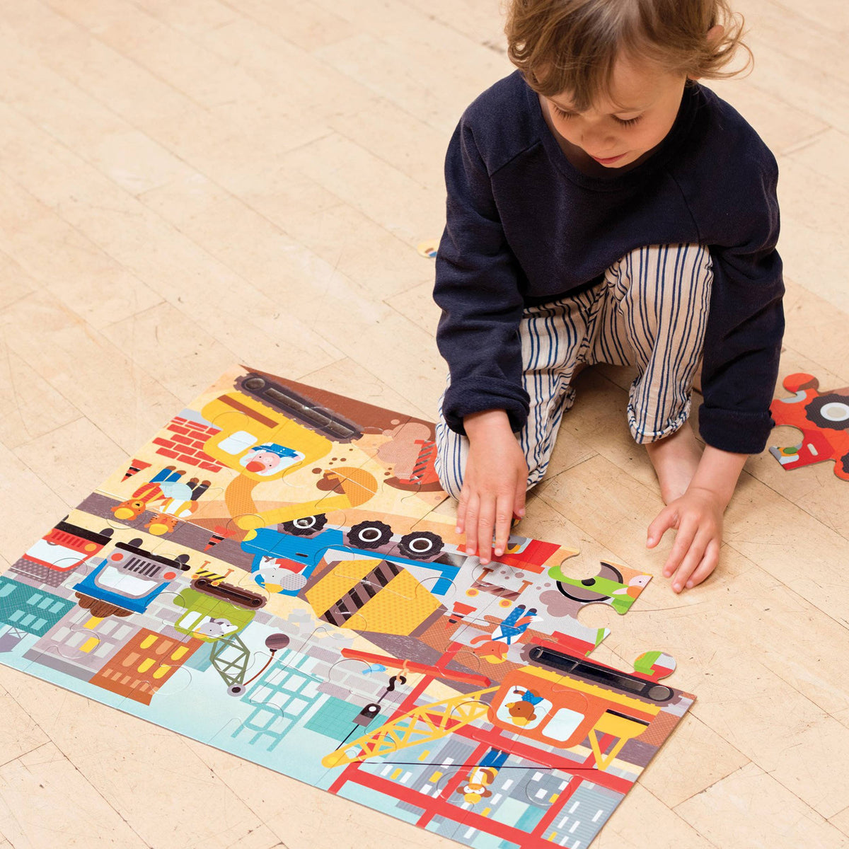 24-PIECE FLOOR PUZZLE || CONSTRUCTION SITE