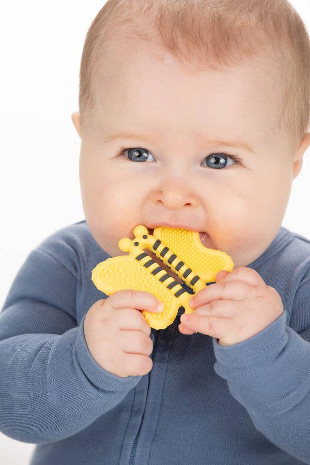 TOOTH BRUSH TEETHER || PINK BUTTERFLY