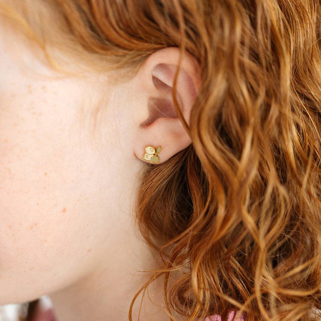 LEMON BUNCH STUD EARRINGS