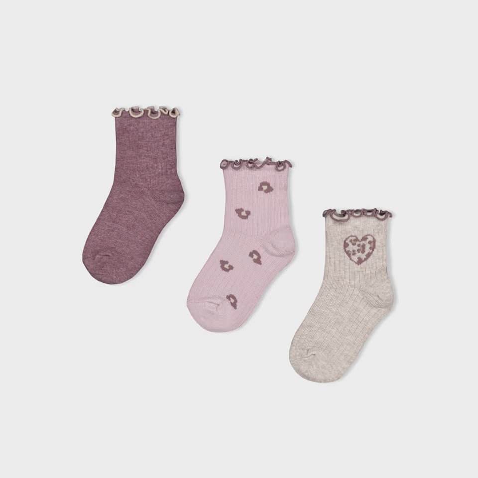 3 PK SOCKS || HEART