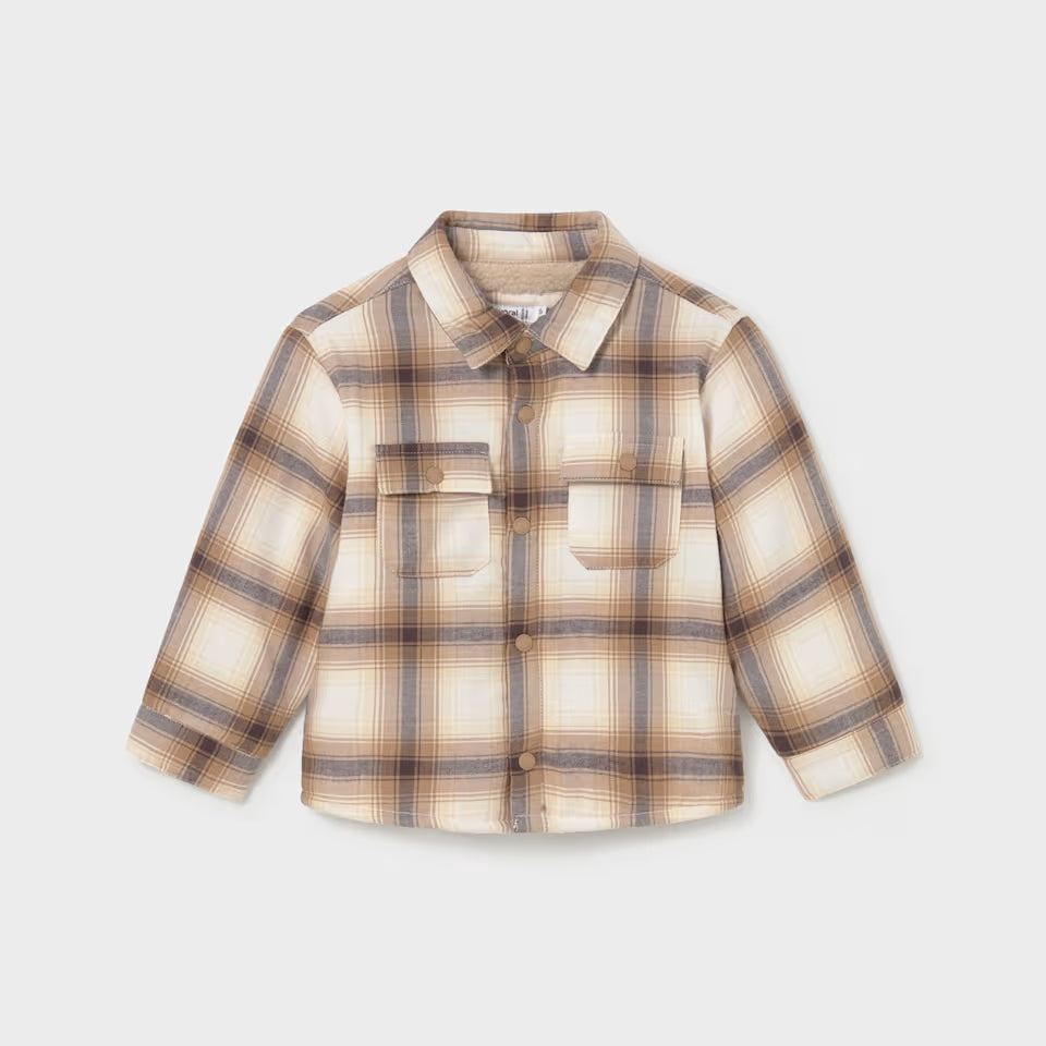 PLAID OVERSHIRT || BISCUIT