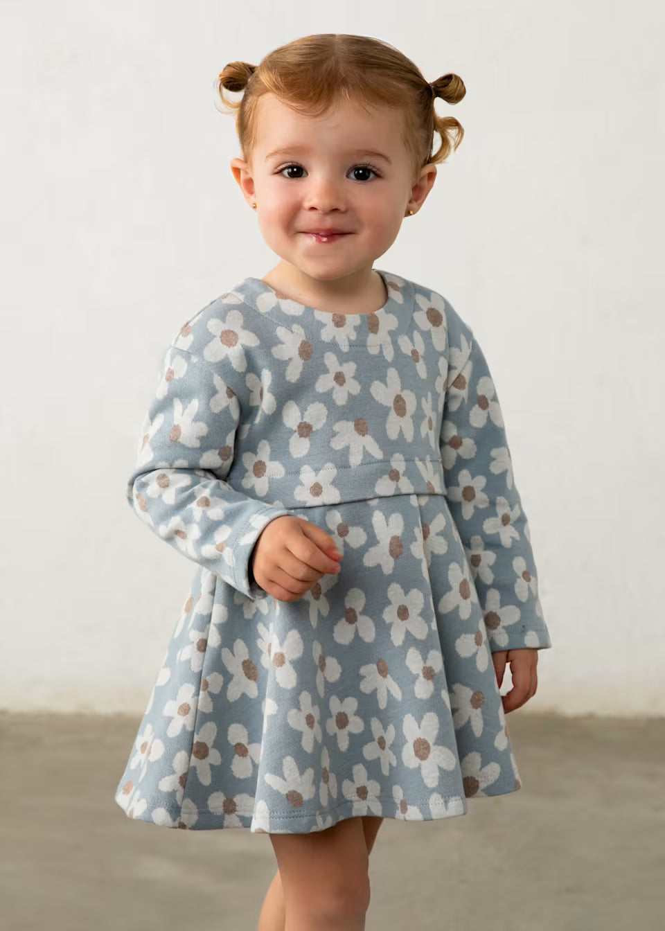 PRINTED JACQUARD DRESS