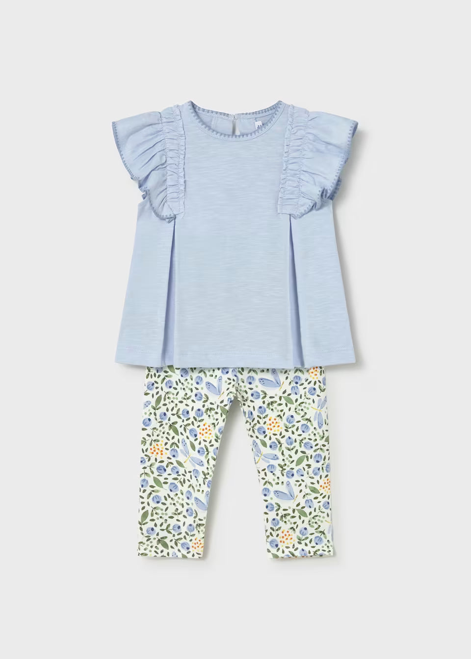 PRINTED LEGGINGS & SHIRT SET || SKY