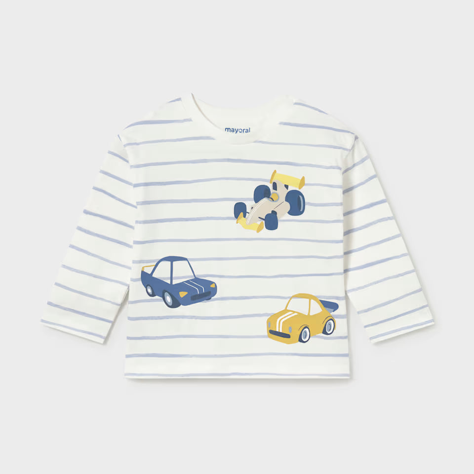 LONG SLEEVE STRIPED CAR SHIRT