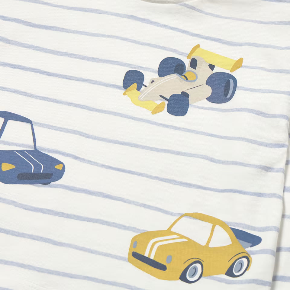 LONG SLEEVE STRIPED CAR SHIRT
