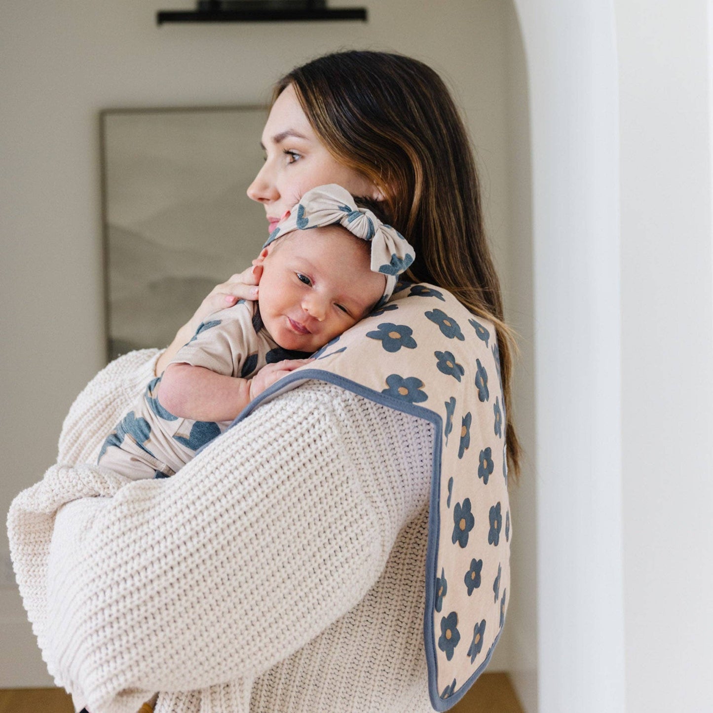 3 PACK PREMIUM BURP CLOTHS || GEMMA IN TAN