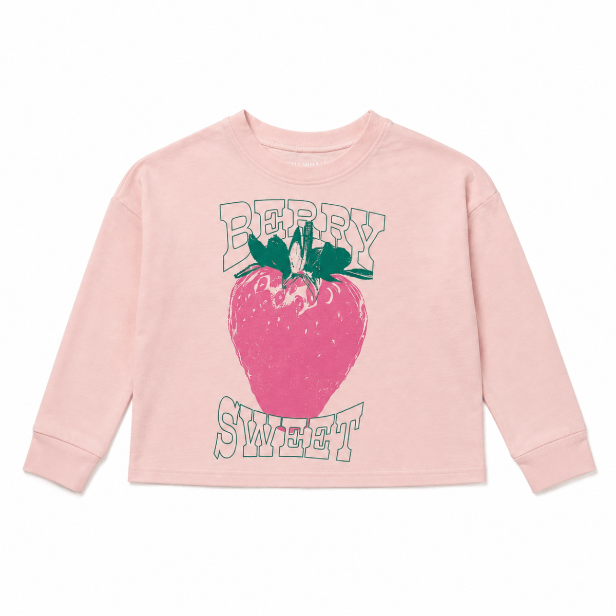 Berry Sweet Oversized L/S Tee Baby Pink front