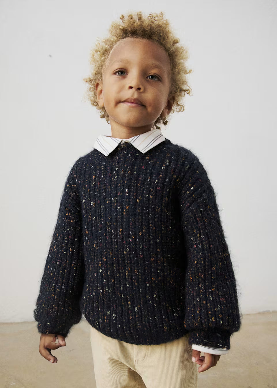 TWEED SWEATER || INK