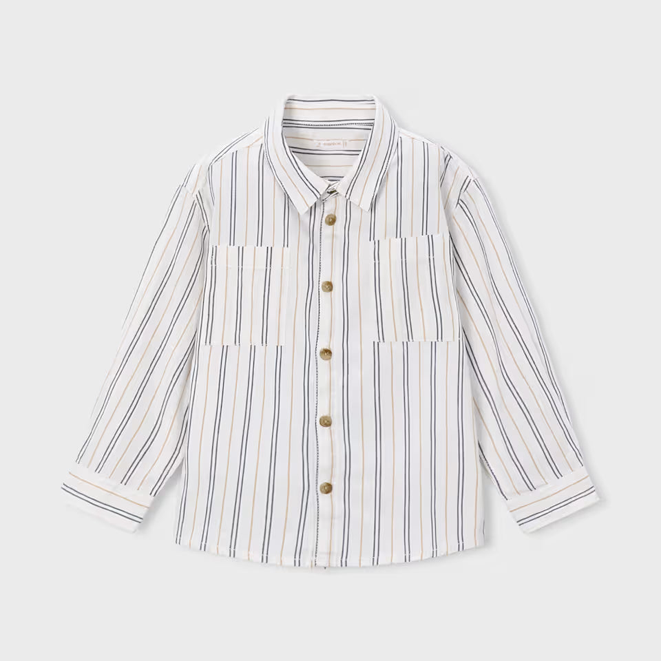 BOY WOVEN COTTON SHIRT|| INK