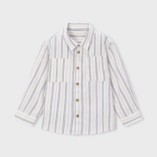 BOY WOVEN COTTON SHIRT|| INK