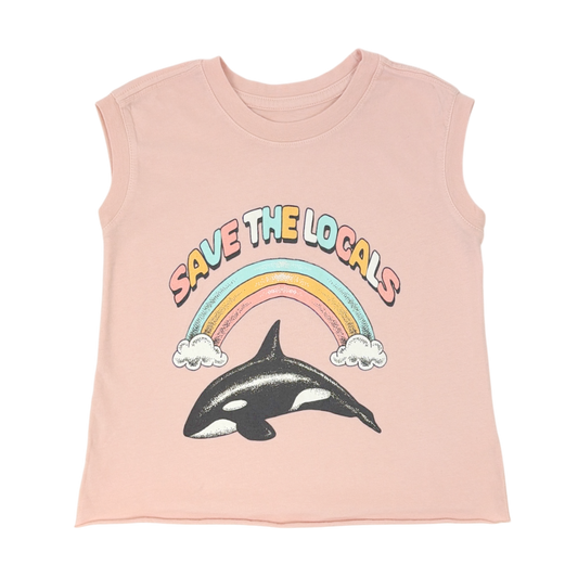 SAVE THE LOCALS MUSCLE TEE