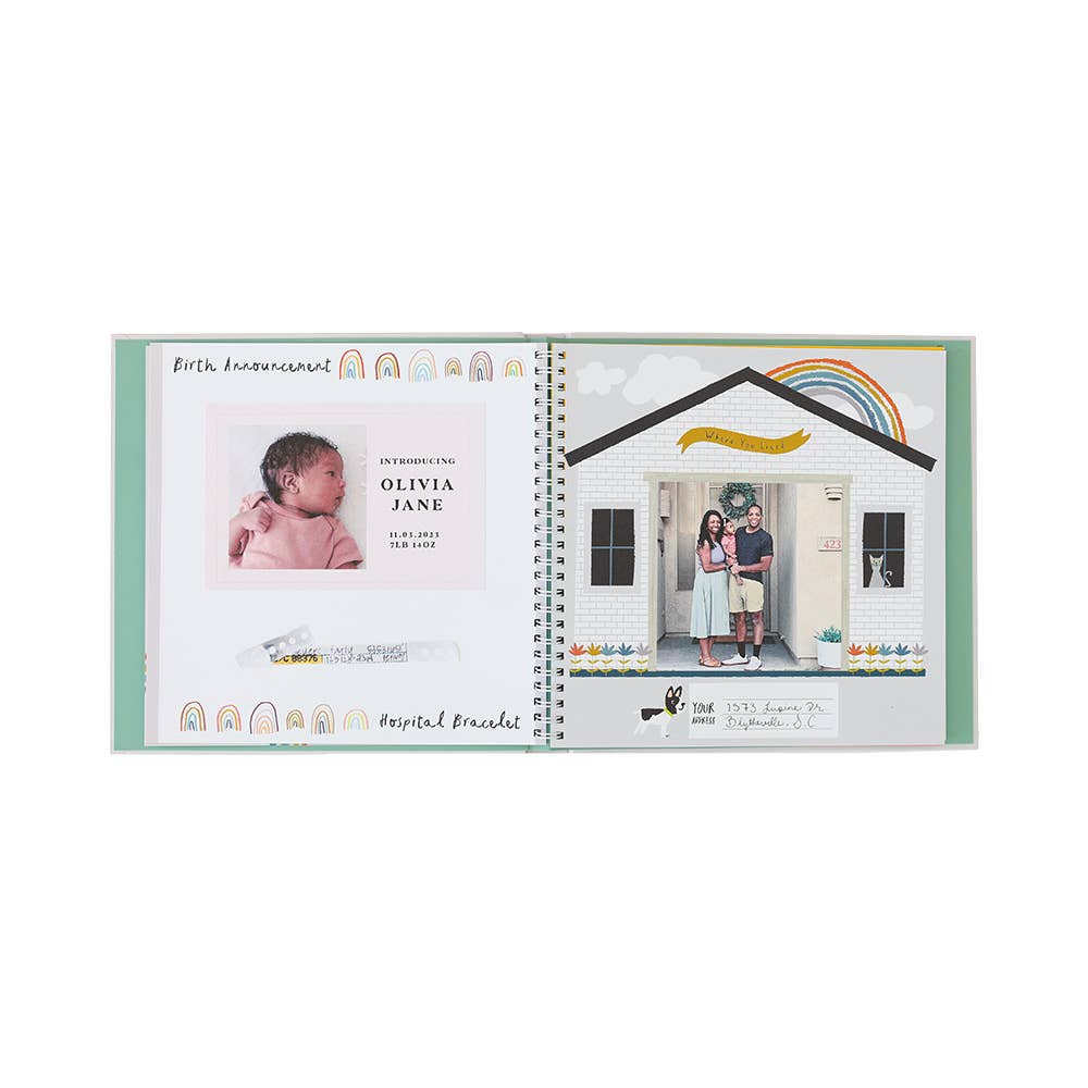 FIRST YEAR BABY BOOK || LITTLE RAINBOW