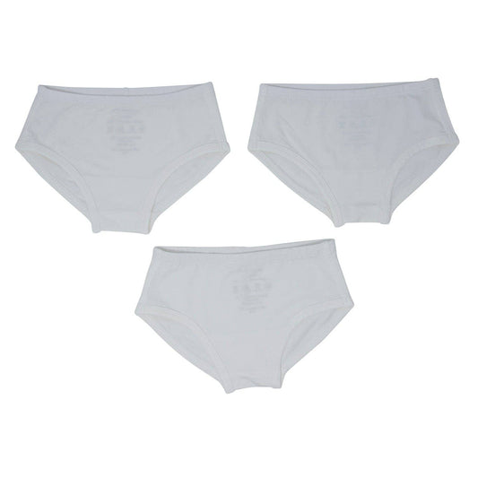 GIRL'S UNDERWEAR 3-PACK || WHITE