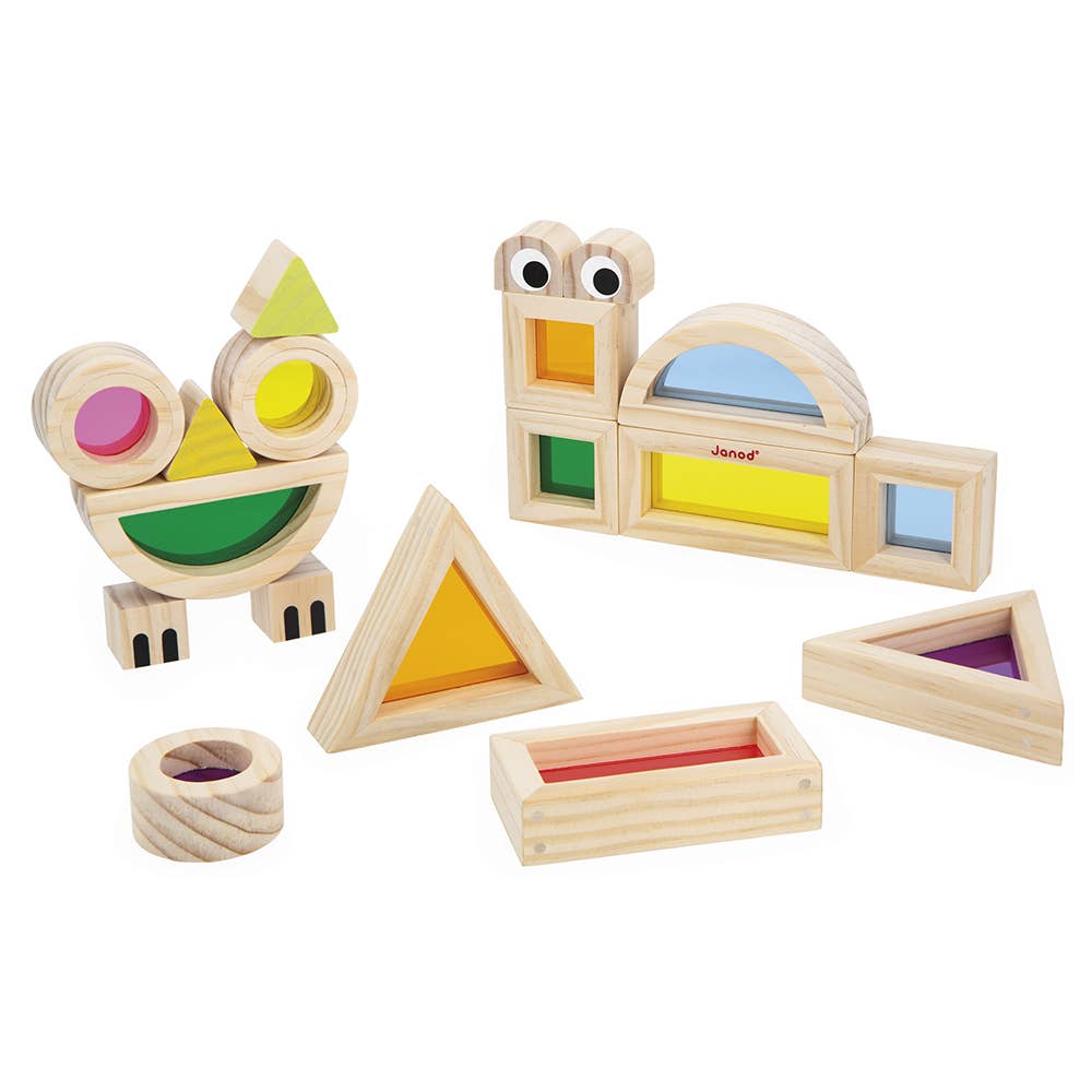 SENSORY TRANSLUCENT STACKING BLOCKS