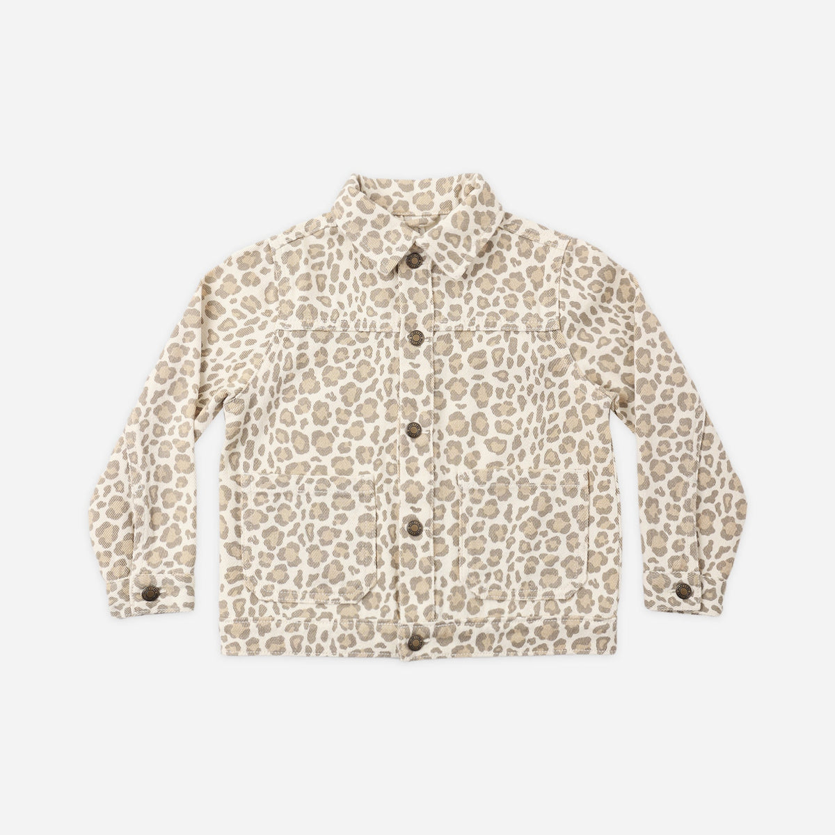 Denim Chore Coat Leopard