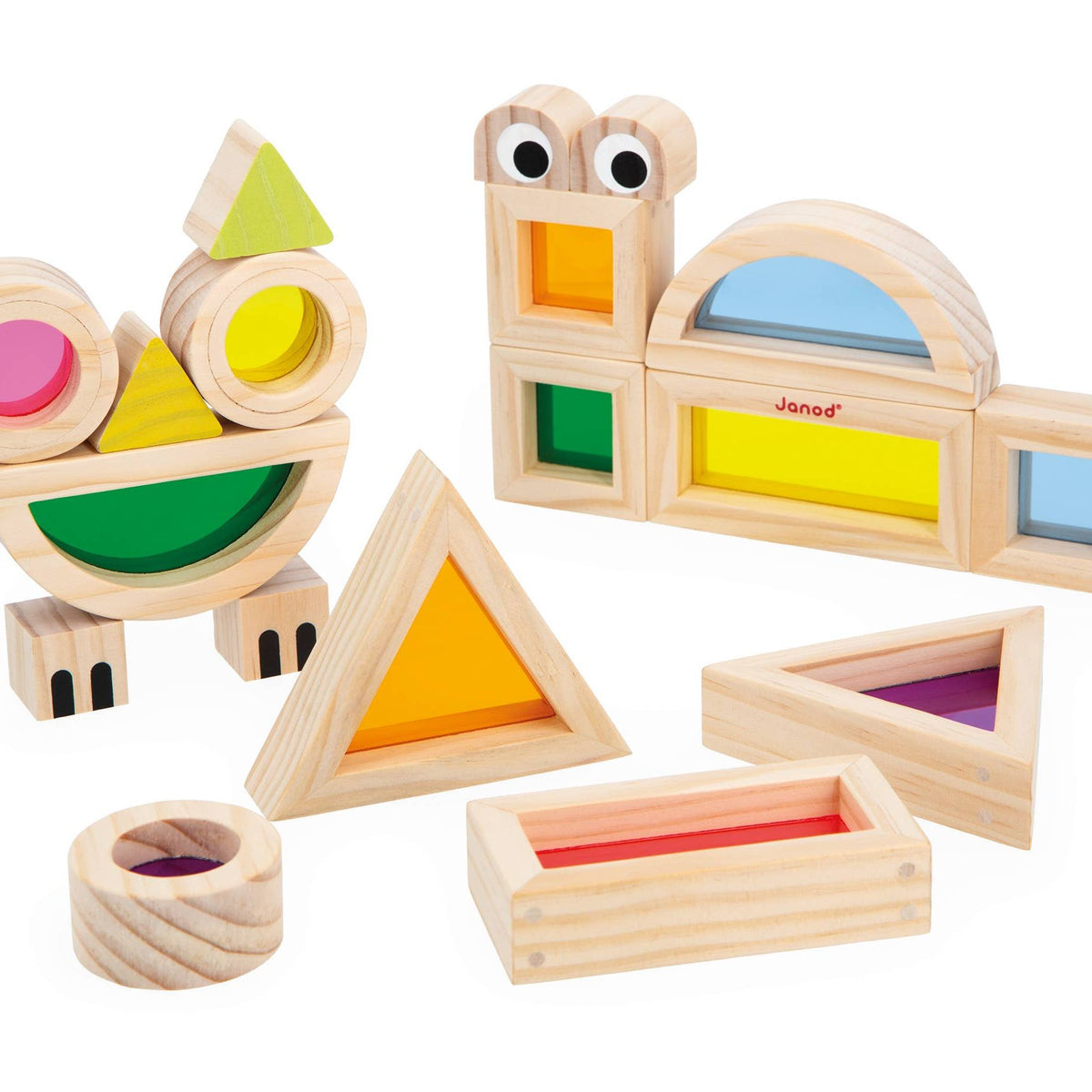 SENSORY TRANSLUCENT STACKING BLOCKS
