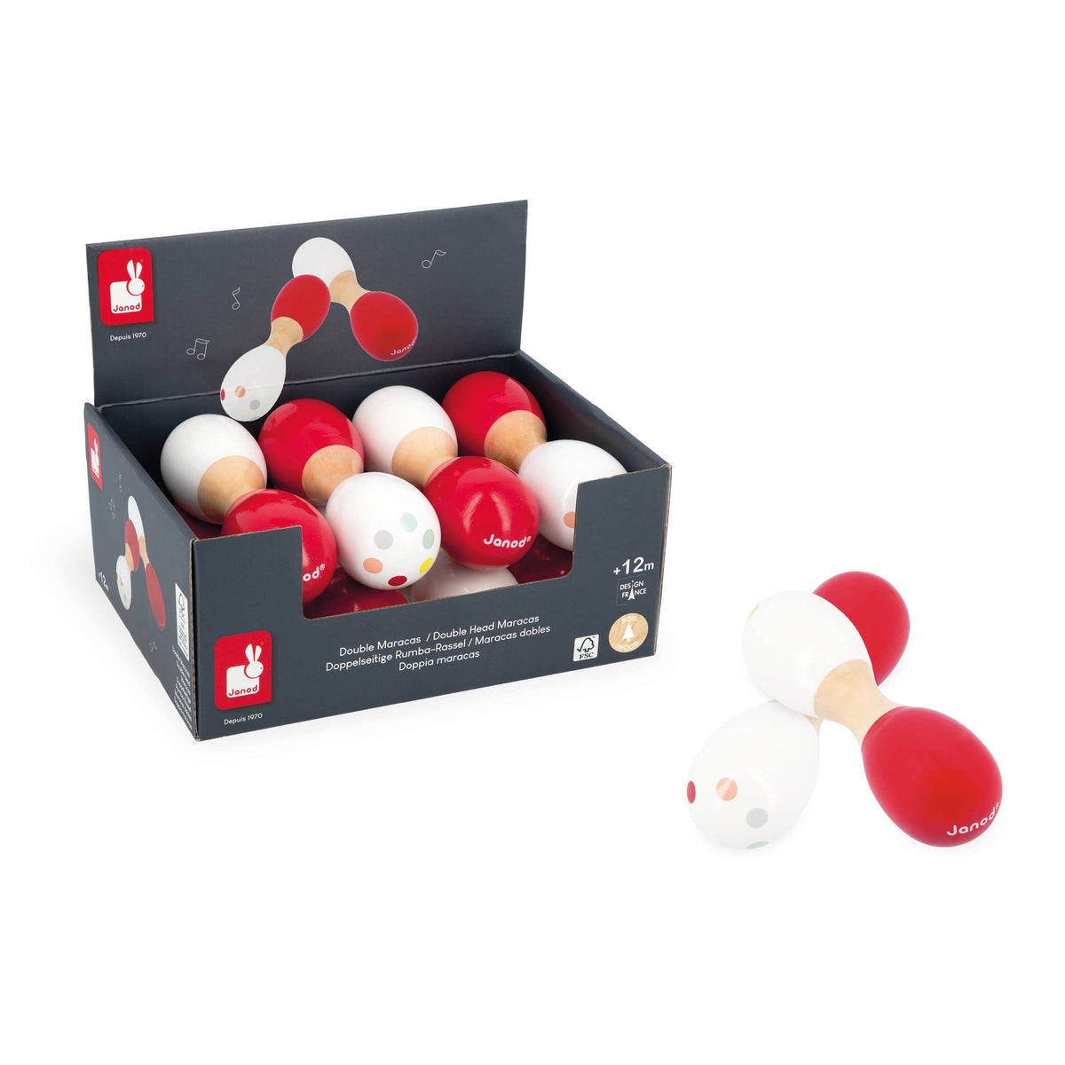 CONFETTI DUMBBELL MARACAS