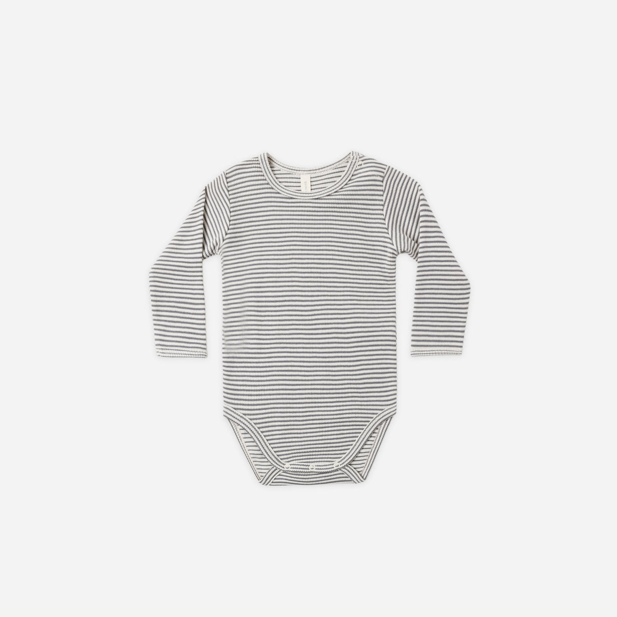 Waffle Long Sleeve Bodysuit Midnight Microstripe